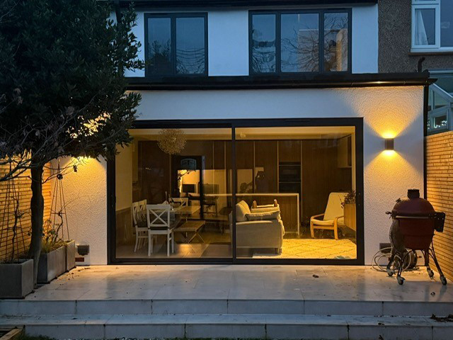 Rear house extension
